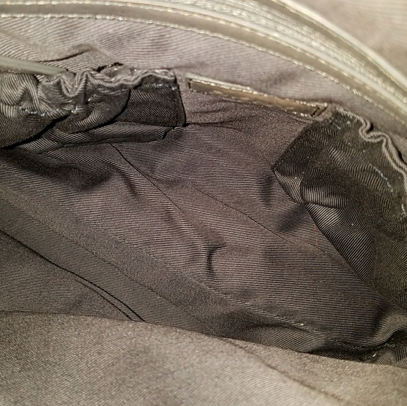 ❤DKNY DARK GRAY LEATHER BAG - Picture 5 of 8